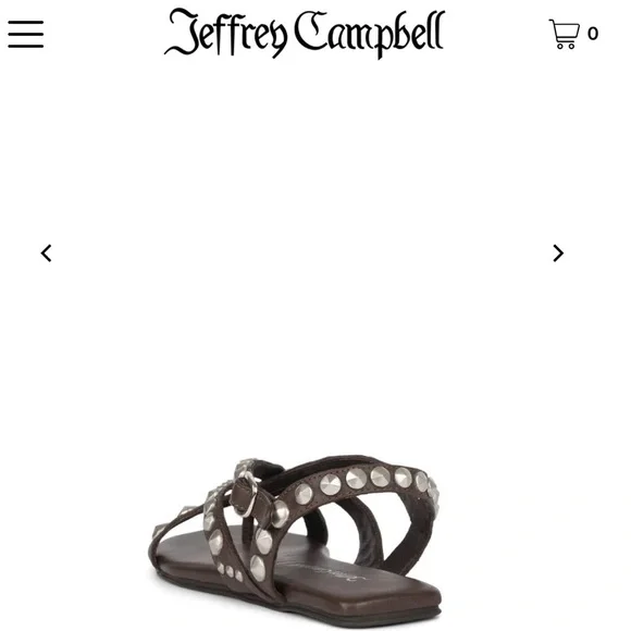 Jeffrey Campbell Anthropologie Xanthe Brown Leather Gladiator Sandals New - Picture 9 of 10